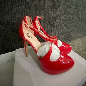 Signature red pump heels